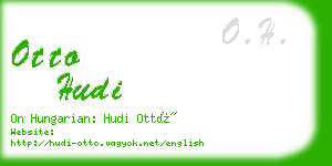 otto hudi business card